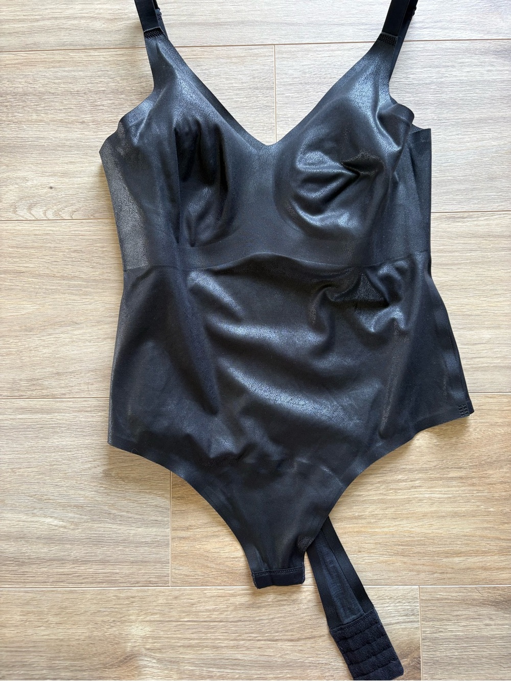 knix birds papaya Black Bodysuit size L
